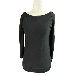 Vintage Black Juicy Couture Cashmere Blend Hoodie Sweater Size Medium